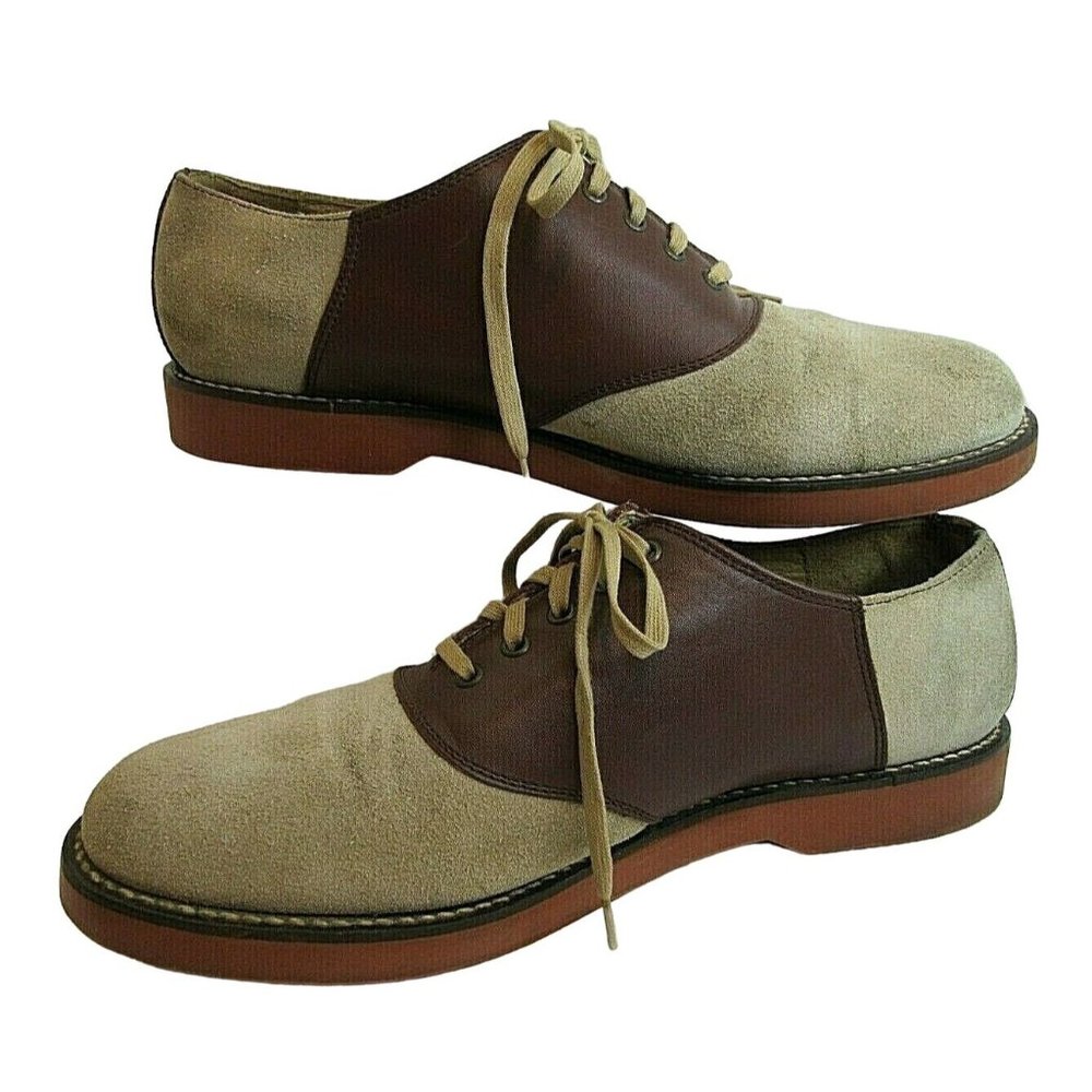 Tommy Hilfiger Men's Vintage Brown Suede Leather Oxford Shoe Size 11 M - Picture 3 of 8